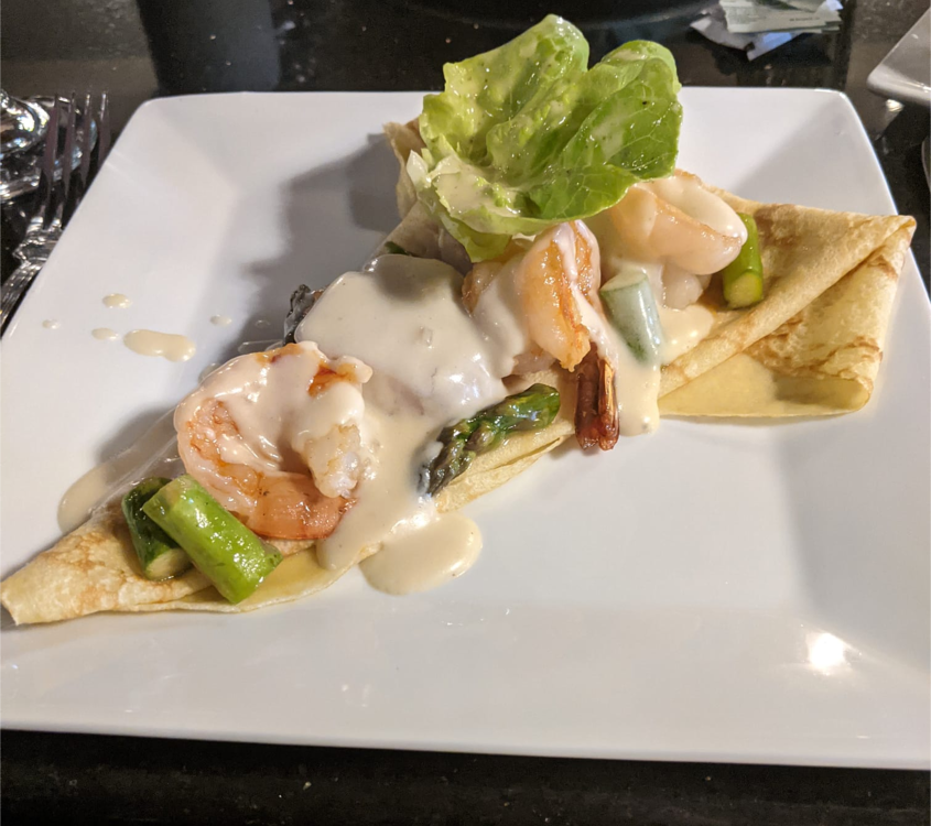 Scallop & Shrimp Crepe
